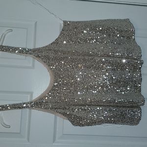 Saints & Hearts Sequin Tank, 2XL